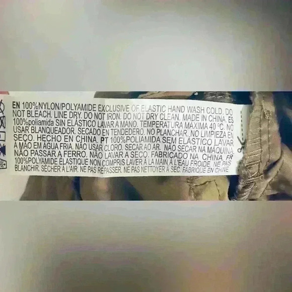 Forever 21 Nylon Baggy Cargo Pants, Women’s Size Small, Khaki - Picture 12 of 13